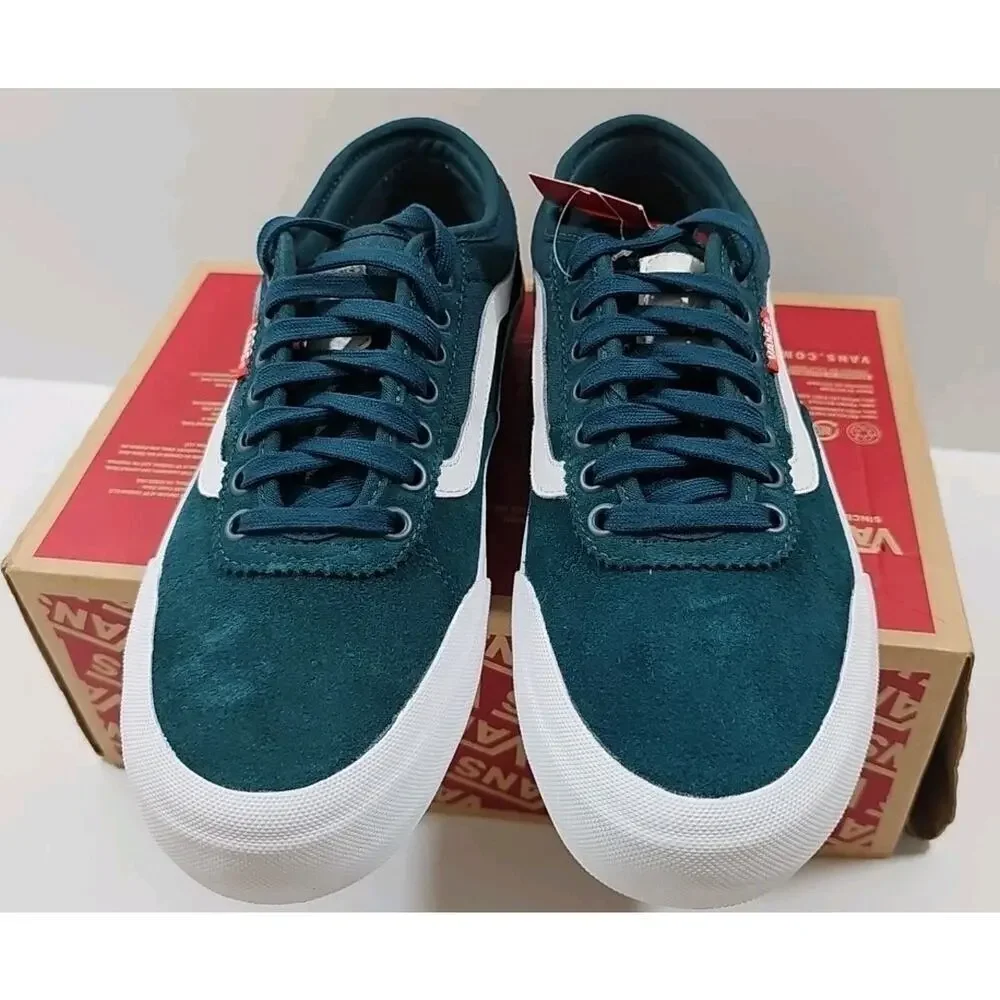 Vans~Woman 8.5; Men's 7~Chima Pro 2 Suede/Canvas Low Top Sneaker Atlantic Color
